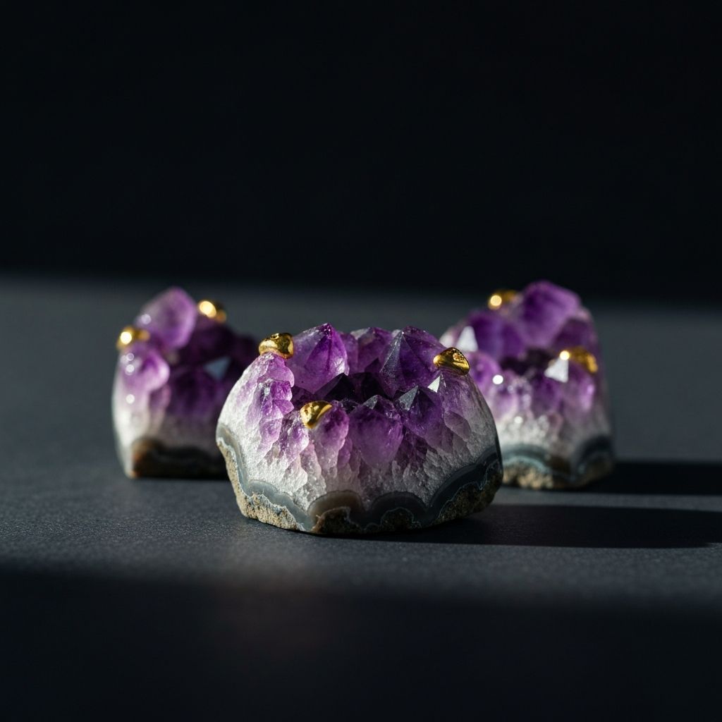 Violets kristāls ametists — ezotērika